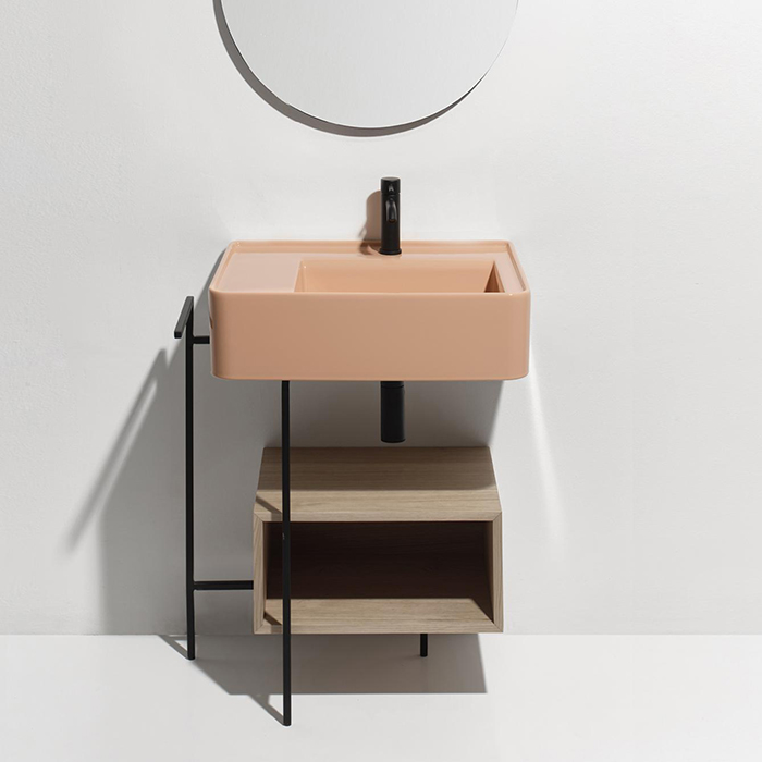 Simas Ratio Раковина чаша подвесная, с 1 отв. для смесителя, без перелива, цвет: caramello