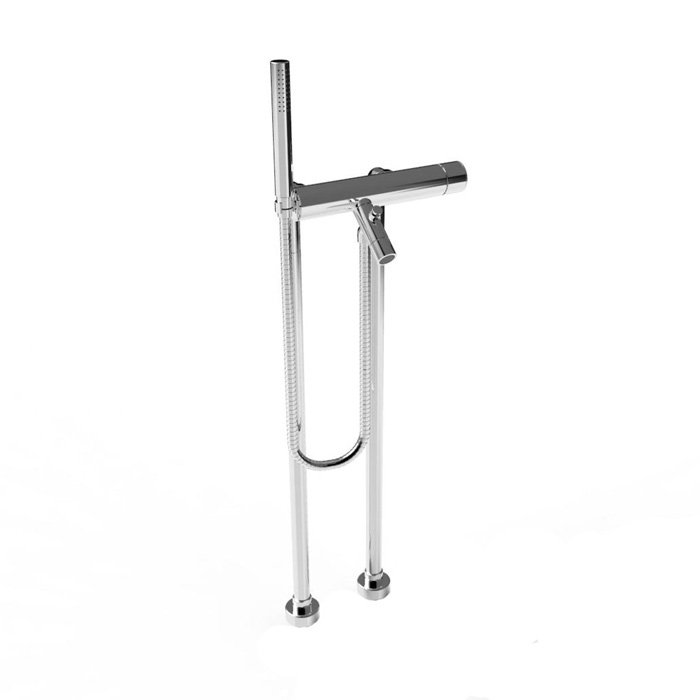 Stella Bamboo Напольный смеситель для ванны 3267CL306 с ручным душем, цвет: хром