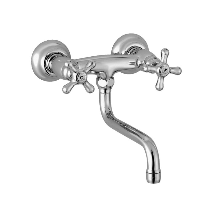 Stella Roma Смеситель для мойки настенный 3243/200, цвет: хром