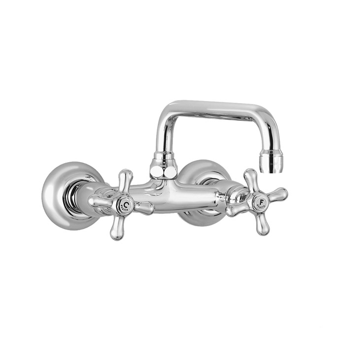 Stella Roma Смеситель для мойки настенный 3245/200, цвет: хром
