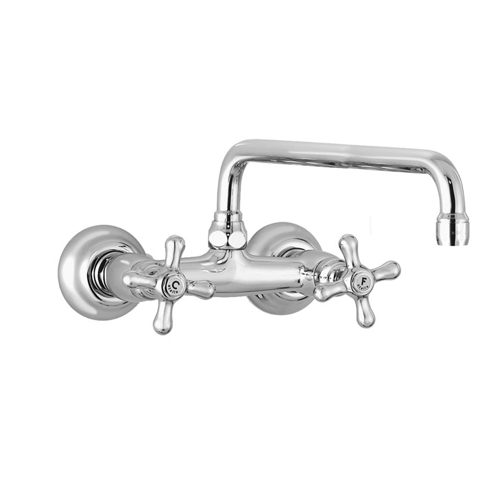 Stella Roma Смеситель для мойки настенный 3245/300, цвет: хром