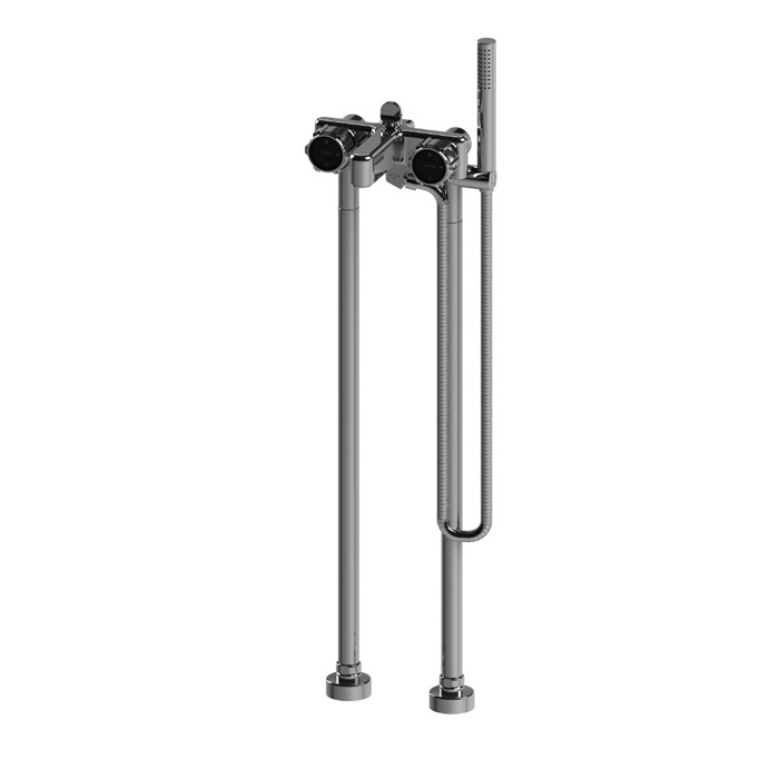 Stella Timeaster Напольный смеситель для ванны 3267/CL306 с ручным душем, ручка, цвет: хром