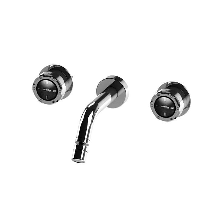 Stella Timeaster Встраиваемый смеситель для раковины 3868, круглая ручка, цвет: хром