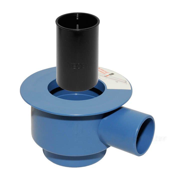 TECE drainline, сифон, 0,8 л/c, DN 50, выход вбок, высота монтажа от нижнего края сифона до верхнего края слива –