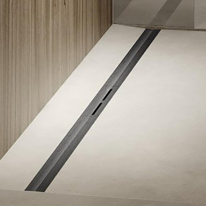TECEdrainprofile Профиль для душа, цвет: PVD Brushed stainless steel, black/сатин, черный