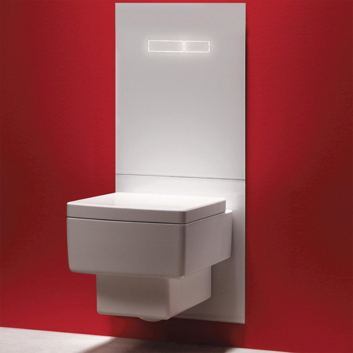 TECElux Комплект для установки унитаза-биде DURAVIT, с верхней панелью, с сенсорным блоком управления sen-Touch стекло цвет: белый