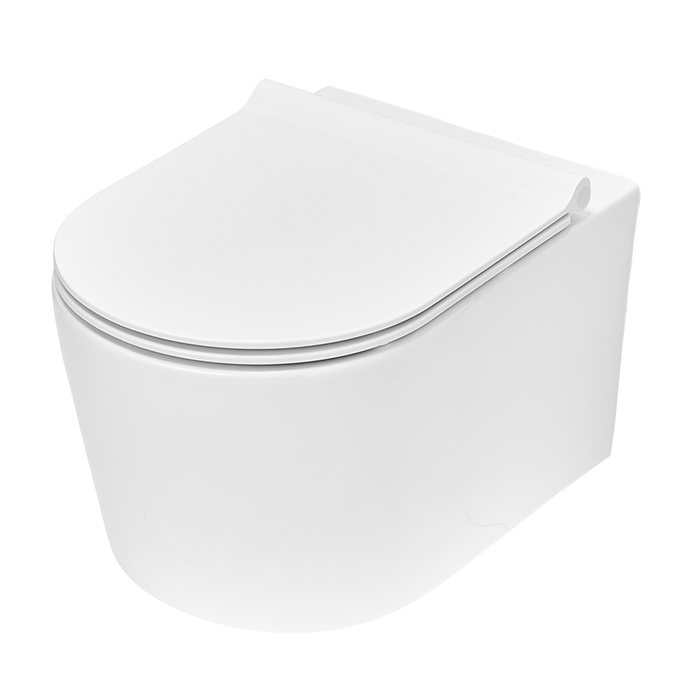TECEspring Pro Унитаз подвесной, безободковый, смыв Tornado flush, сиденье Slim, микролифт и быстрым снятием, белый глянцевый