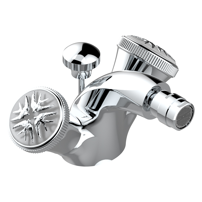 THG Hirondelles Platinum Stamped Смеситель для биде, 1 отв, цвет: хром