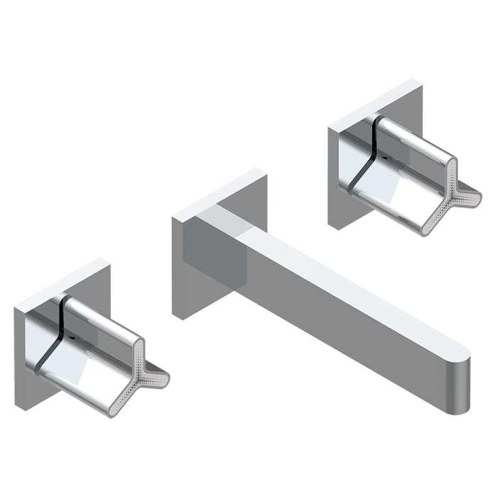 THG ICON-X TITANE Смеситель для раковины, настенный, цвет: хром