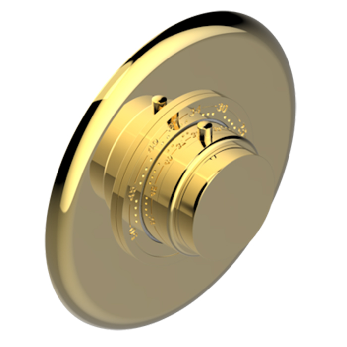 THG Infini Porcelaine Blanche Смеситель для душа, встраиваемый, термостатический, цвет: Matt gold PVD