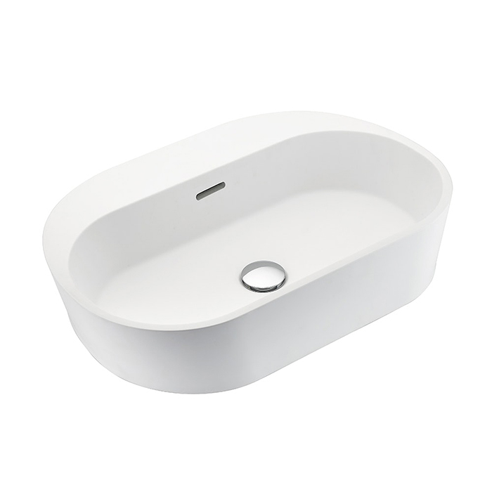 THG Monceau Раковина накладная, без отв, с переливом, цвет: белый матовый