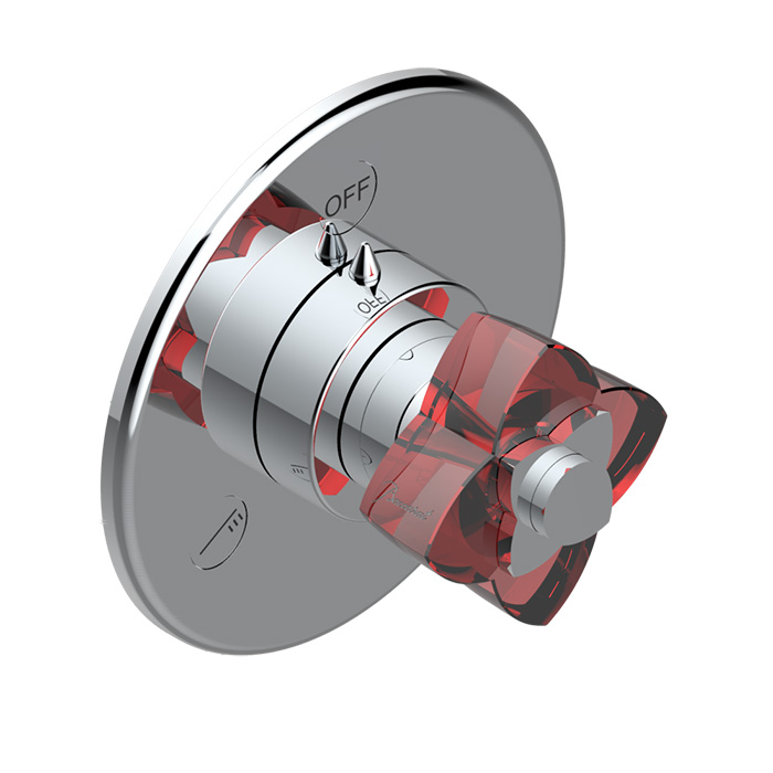 THG Petale De Cristal Rouge Переключатель встраиваемый, внешняя часть, цвет: хром