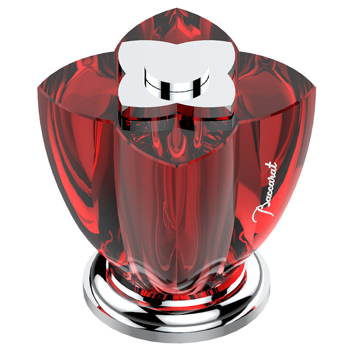 THG Petale De Cristal Rouge Вентиль смесителя для раковины, цвет: хром