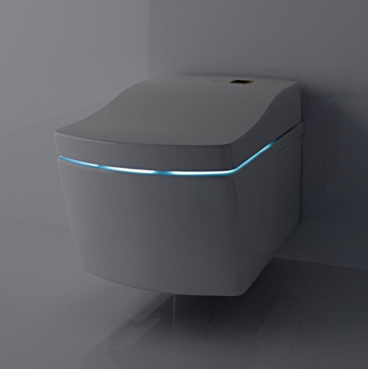 Toto Neorest AC Унитаз подвесной, безободковый, CeFiONtect, Tornado Flush, с сиденьем Washlet, цвет: белый