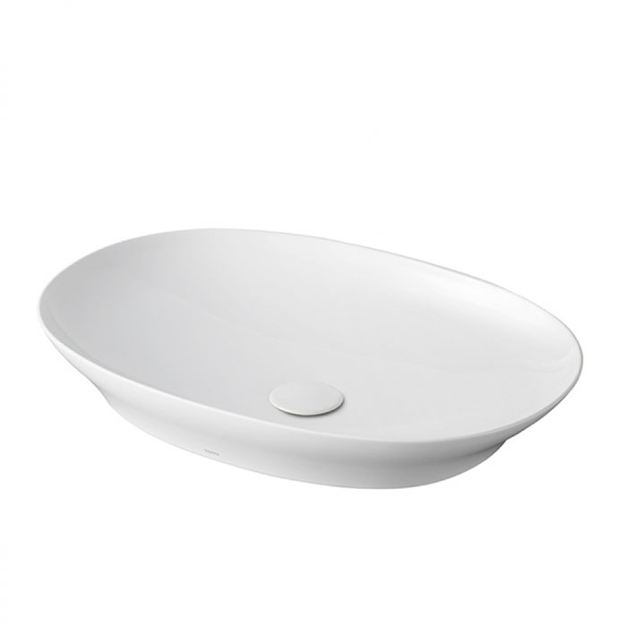 TOTO Neorest Раковина, без отв, полувстраеваемая, CeFiONtect, LinearCeram, цвет: белый