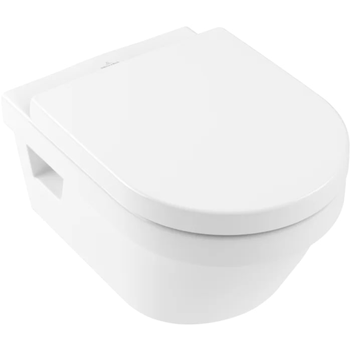 Villeroy&Boch Architectura Унитаз, подвесной, безободковый, в комплекте сиденье c микролифтом, цвет: альпийский белый