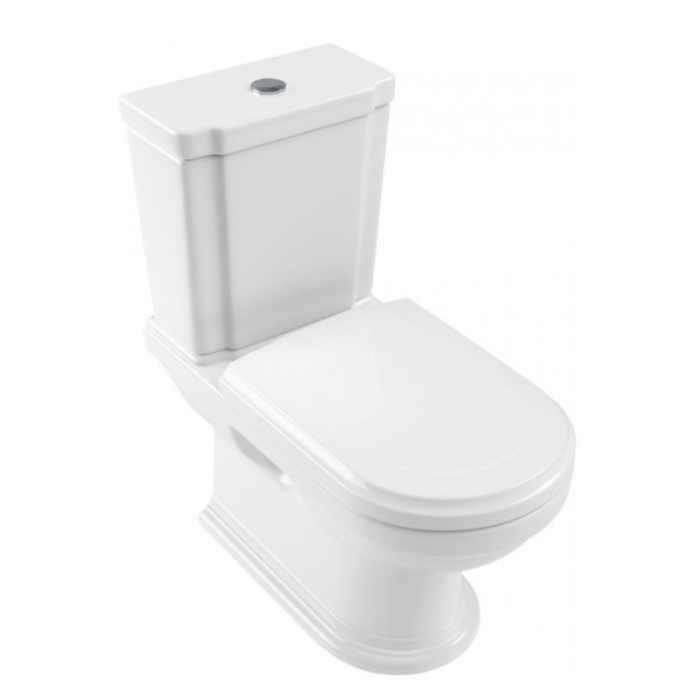 Villeroy&Boch Hommage Унитаз-моноблок, крепеж в комплекте, CeramicPlus, цвет: белый