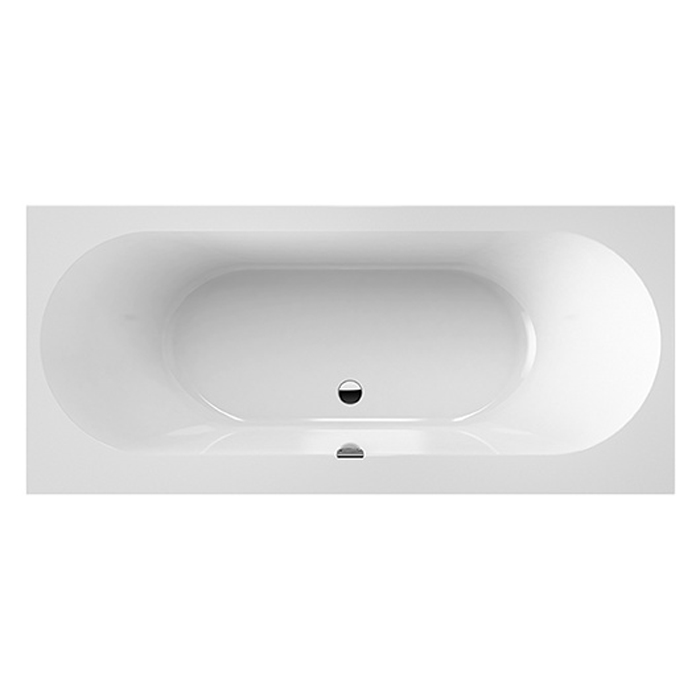 Villeroy&Boch Oberon 2.0 Ванна встраиваемая, прямоугольная, слив-перелив хром в комплекте, цвет: белый