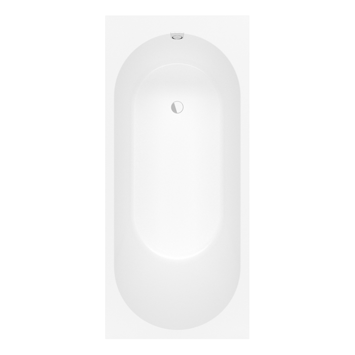Villeroy&Boch Oberon 2.0 Ванна встраиваемая, слив сбоку, материал: Quaryl, цвет: альпийский белый