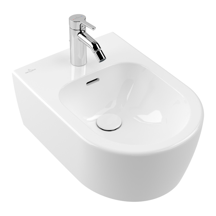 Villeroy&Boch Skyla Биде подвесное, с 1 отв, цвет: альпийский белый