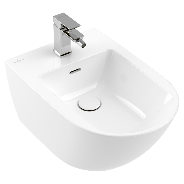 Villeroy&Boch Subway 3.0 Биде подвесное, с 1 отв, цвет: альпийский белый