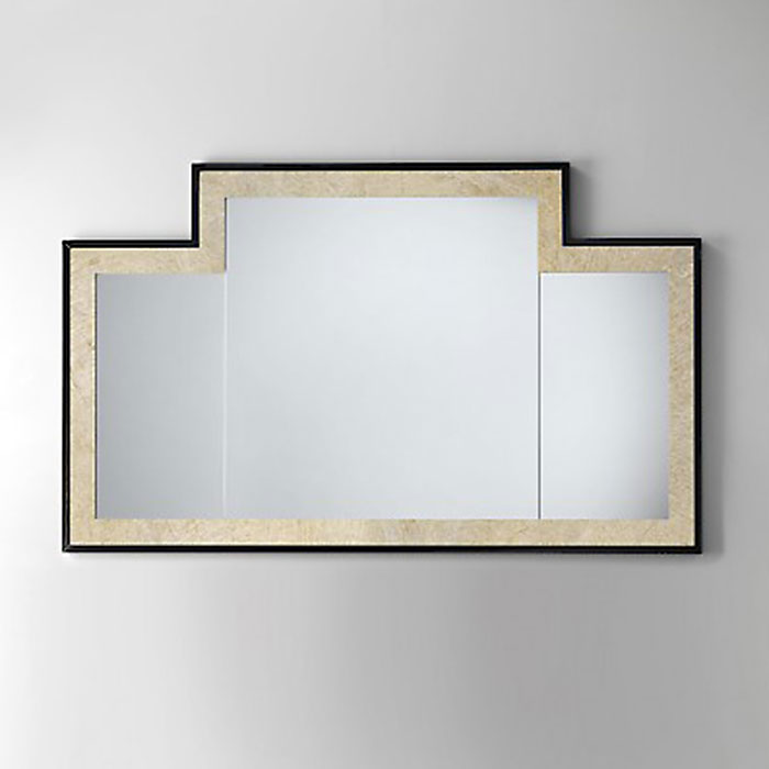 Devon&Devon Vogue Зеркало, цвет: deep black/antiqued aluminium leaf