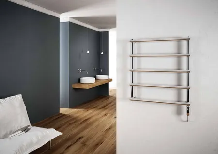 Cordivari Laura Electric, п/c электрический (5 перекладин), термостат с проводом и штекером, цвет хром