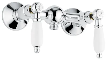 Emmevi Deco Ceramic, двухрычажный смеситель для душа, без набора для душа, хром