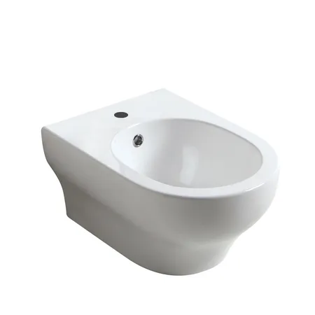 Olympia Clear, подвесное биде, c крепежом, цвет черный матовый