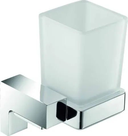 Sanibano Elegance, настенный стеклянный стакан, цвет хром