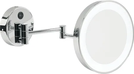 Stil Haus, настенное круглое косметическое зеркало (3x) с LED подсветкой, цвет хром