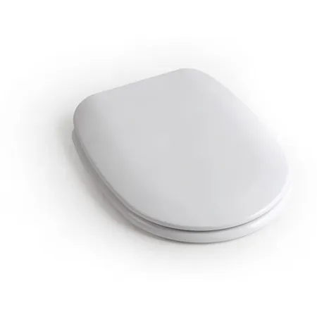 White Ceramic Basic, быстросъемное тонкое сиденье с микролифтом, цвет серый матовый