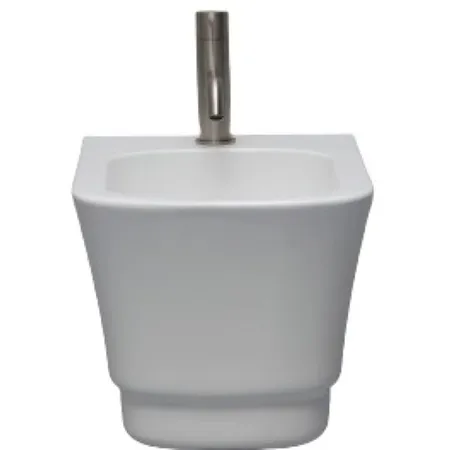 White Ceramic Idea, подвесное биде c крепежом, цвет белый глянцевый