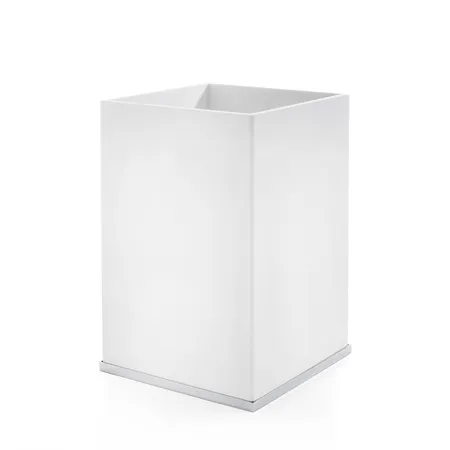 3SC Mood Deluxe White Ведро, без крышки, композит Solid Surface, цвет: белый матовый/хром