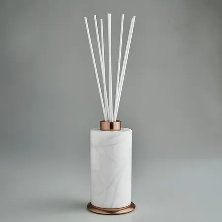3SC Baster Round Ароматический диффузор, настольный, цвет: алебастр/Warm Brushed Bronze PVD