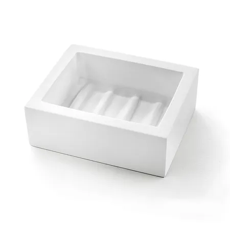 3SC Bemood White Мыльница настольная, цвет: белый