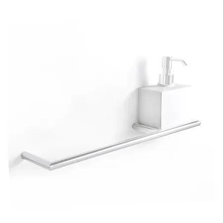 3SC Guy Полотенцедержатель и дозатор, справа, подвесной, композит Solid Surface, цвет: белый матовый/белый матовый