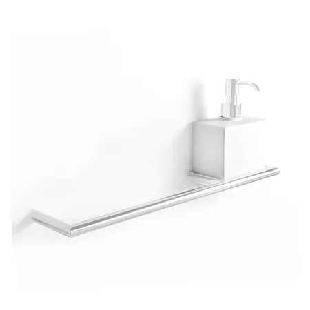 3SC Guy Полотенцедержатель и мыльница, справа, подвесная, композит Solid Surface, цвет: белый матовый/белый матовый