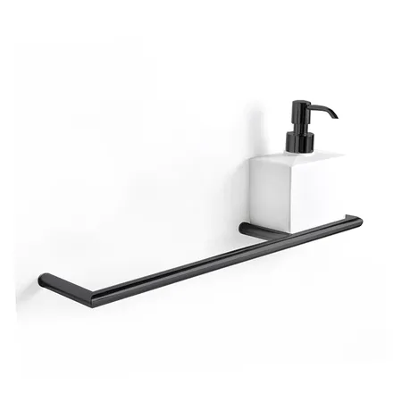 3SC Guy Полотенцедержатель и мыльница, справа, подвесная, композит Solid Surface, цвет: белый матовый/черный матовый