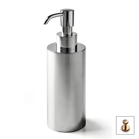 3SC Metal Tonda Дозатор для жидкого мыла, настольный, цвет: Warm Brushed Bronze PVD
