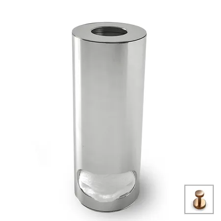 3SC Metal Tonda Контейнер для ватных дисков, настольный, цвет: Warm Brushed Bronze PVD