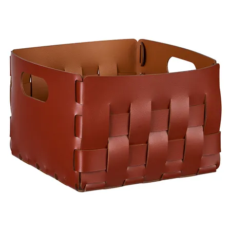 ADJ Корзинка Bottega, цвет: бордо/коньяк