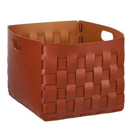 ADJ Корзинка Bottega, цвет: бордо/коньяк
