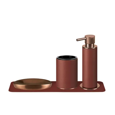 ADJ Стакан для зубных щеток, цвет:copper/бордо
