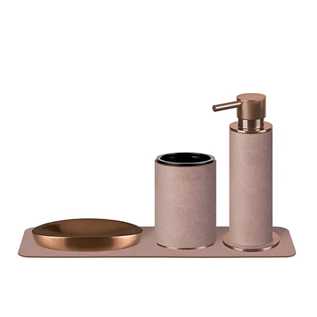 ADJ Стакан для зубных щеток, цвет:copper/пепельная роза