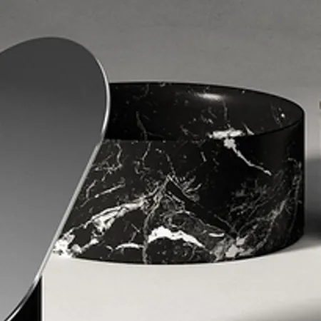 Agape Constellation Контейнер настольный, мрамор Marquina, цвет: черный