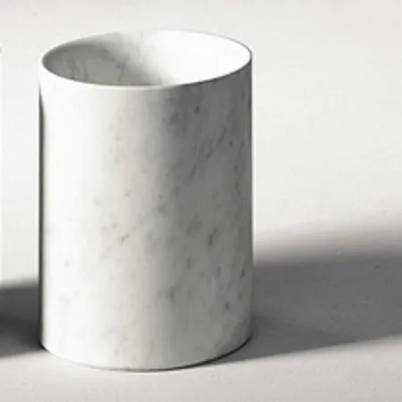Agape Constellation Стакан настольный, мрамор Carrara, цвет: белый