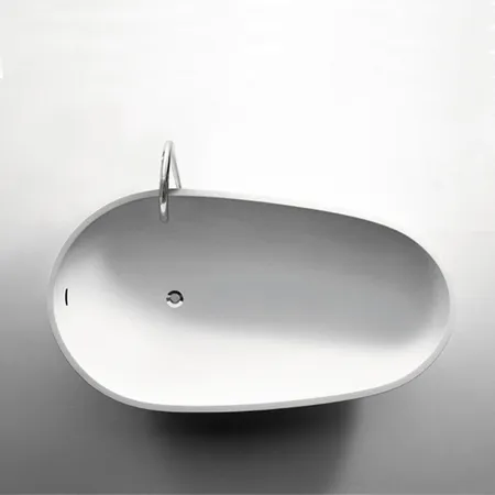Agape Spoon Ванна отдельностоящая, цвет: белый/темно-серый
