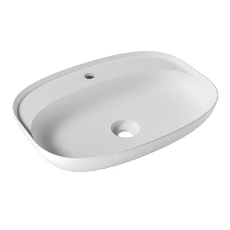 Alice Form Oval Раковина, накладная, 1 отв, цвет: белый матовый