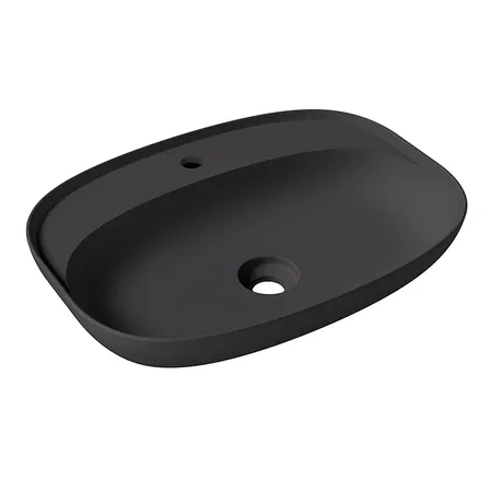 Alice Form Oval Раковина, накладная, 1 отв, цвет: чёрный матовый